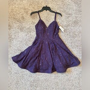 Purple Xtraordinary, Size 5 juniors homecoming dress